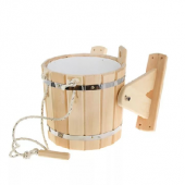 Обливное устройство с пластиковой вставкой 20 литров кедр